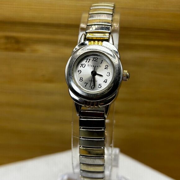 Vintage Elements Quartz Womans Silver Tone Watch - Picture 2 of 7